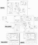 Carburetors Gaskets Diagram and Parts List for 28V707-1113-E1  Briggs and Stratton Engine